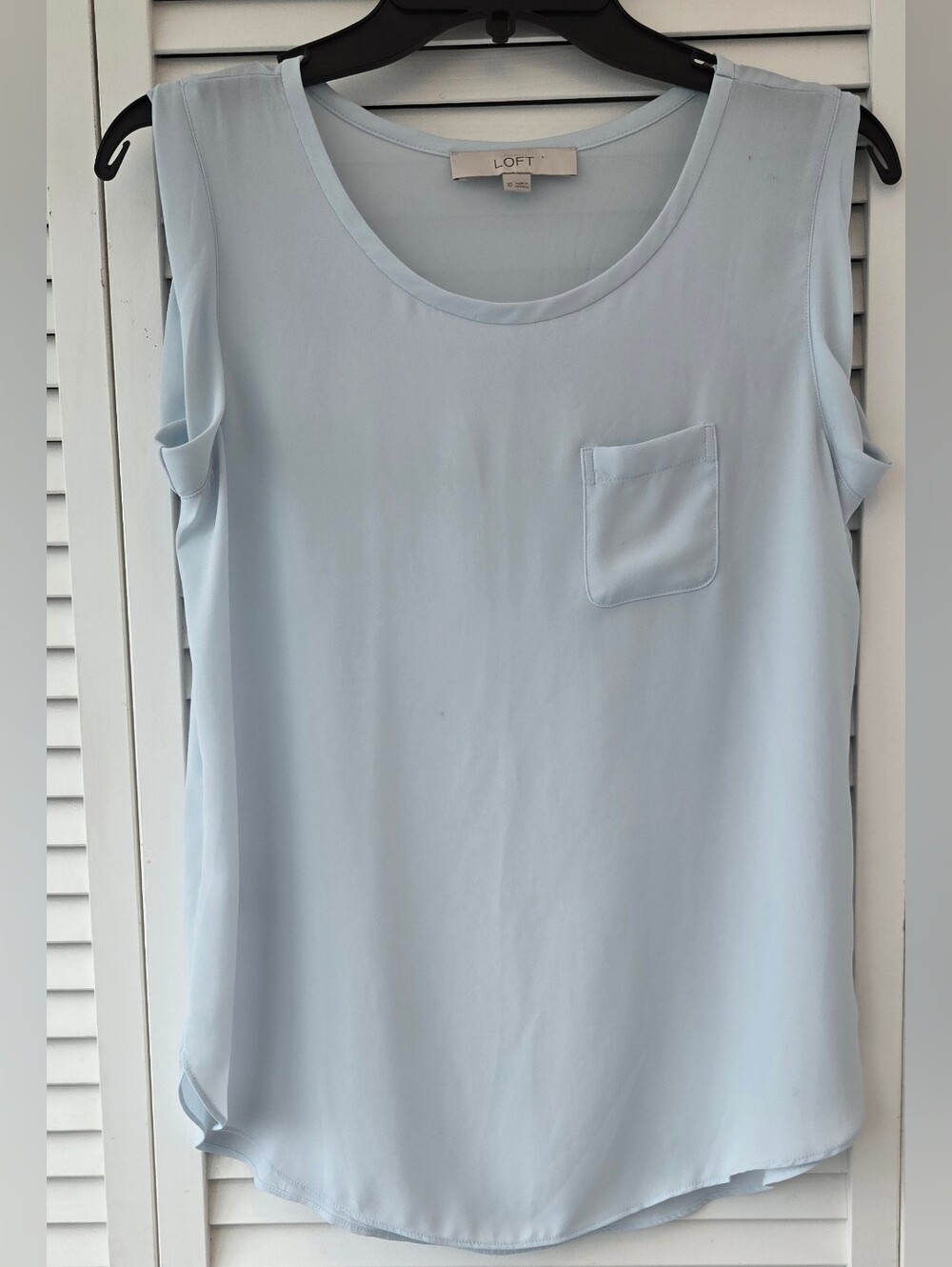 LOFT Pale Blue Sleeveless Pocket Camisole Size XS